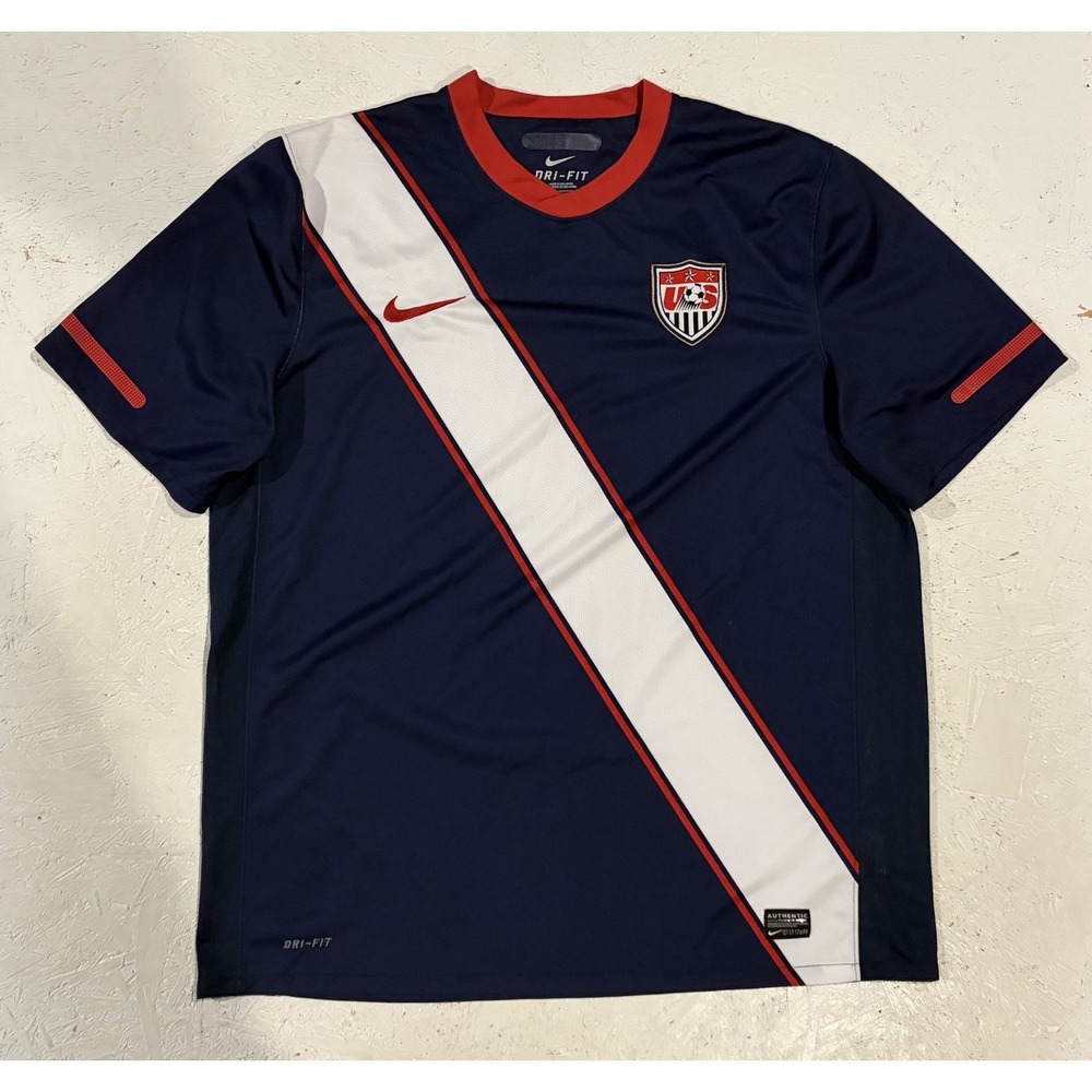 Authentic Nike USMNT 2010 2011 Jersey 369253-451 USA Mens XL Rare World Cup